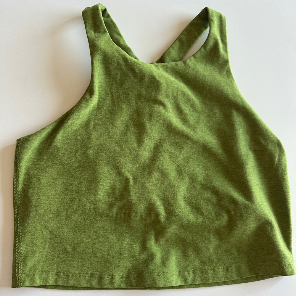 Beyond Yoga Spacedye Green Cropped Tank Top